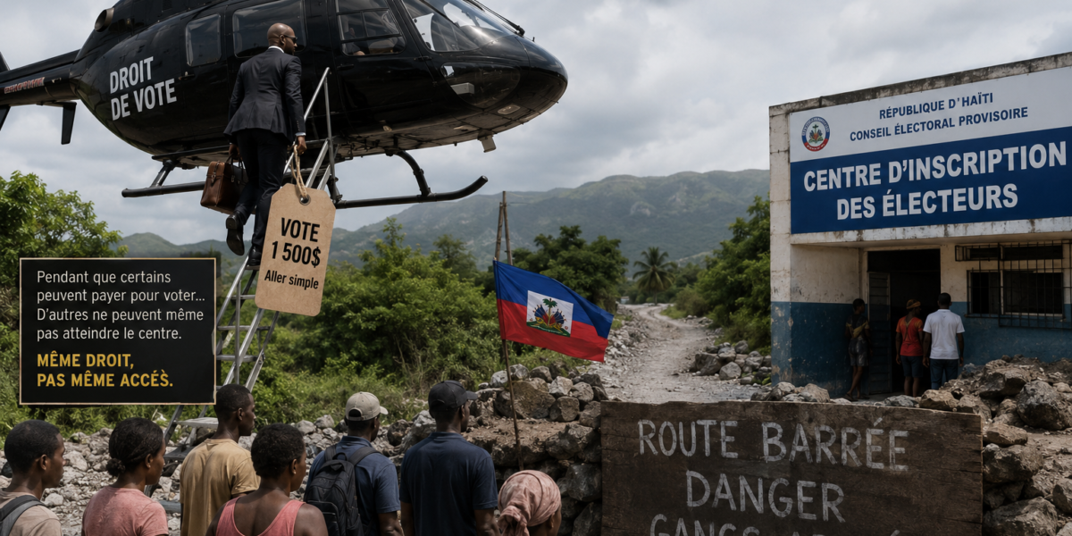  Élections en Haïti : faut-il un hélicoptère pour exercer son droit de vote ?